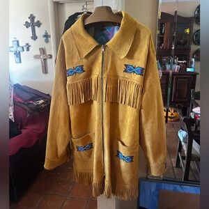 Men’s Smoked Moose & Cree Beaded Coat Spectacular
